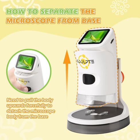 Handheld Digital Microscope for Kids, 1000X, 2.1'' HD LCD Screen in Saudi Arabia