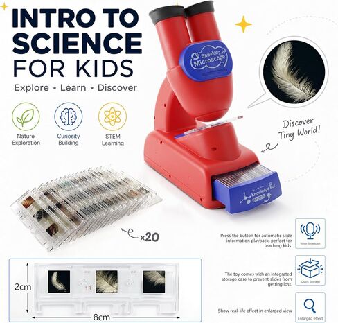 Kids Talking Microscope, Interactive Speaking Microscope with Facts & Quiz in Kuwait