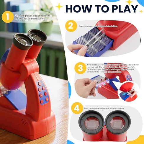 Kids Talking Microscope, Interactive Speaking Microscope with Facts & Quiz in Kuwait