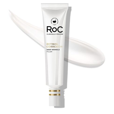 RoC Retinol Correxion Deep Wrinkle Facial Filler with Hyaluronic Acid, Skin Care Treatment for Fine Lines, Dark Spots, Post-Acne Scars, 1 Ounce in Kuwait