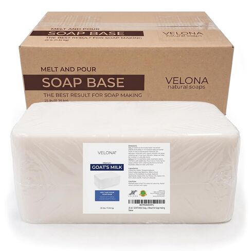 velona 25 lb - Goat Milk Soap Base, Melt & Pour, SLS/SLES Free in Kuwait