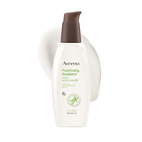 مرطب الوجه اليومي المشع بشكل إيجابي من أفينو مع عامل حماية من الشمس واسع النطاق SPF 30 وفول الصويا، يحسن لون البشرة وملمسها، لا يسبب الحساسية، خالي من الزيوت وغير كوميدوغينيك، 2.3 أونصة سائلة. أوز in Kuwait