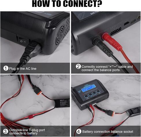 LiPo Battery Charger, 150W 10A Balance Fast Charger for RC Car Drone in Saudi Arabia