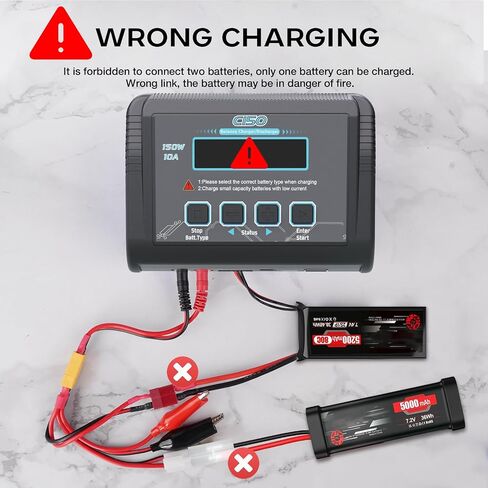 LiPo Battery Charger, 150W 10A Balance Fast Charger for RC Car Drone in Saudi Arabia