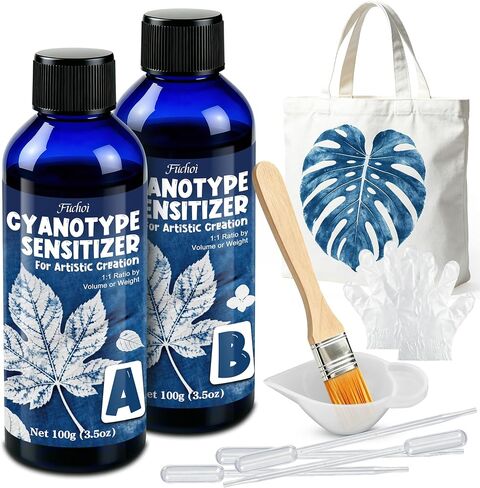 Cyanotype Sensitizer Kit 17oz Cyanotype Solution for Sun Printing on paper in Saudi Arabia