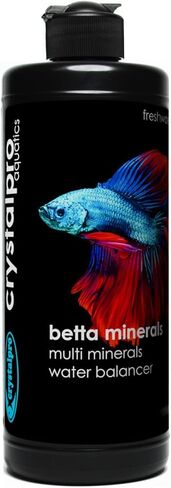 Crystalpro Betta Minerals - Creates Natural Beta Water Environment - Reduces Stress - Essential Minerals for Soft & RO Water - Fish Health Boost (4.2 Oz / 125ml) in Saudi Arabia
