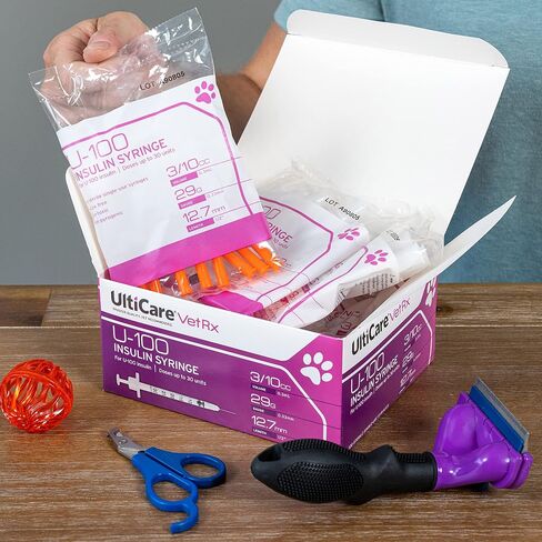 UltiCare VetRx U-100 Insulin Syringes for Pets, 3/10cc, 29G x 1/2", 100 Ct in Saudi Arabia