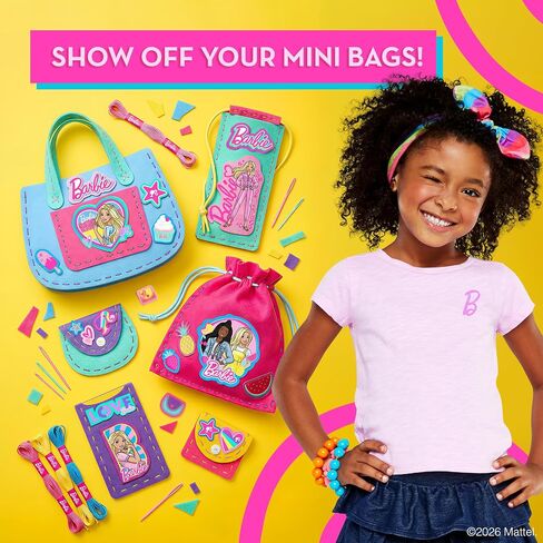 Barbie® Sew Your Own Minibag Kit for Kids Ages 6-12 - 6 Felt Bag Projects in Kuwait