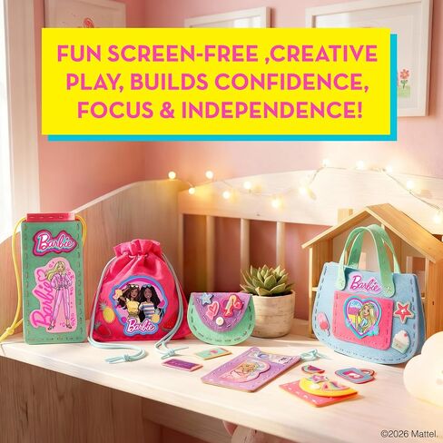 Barbie® Sew Your Own Minibag Kit for Kids Ages 6-12 - 6 Felt Bag Projects in Kuwait
