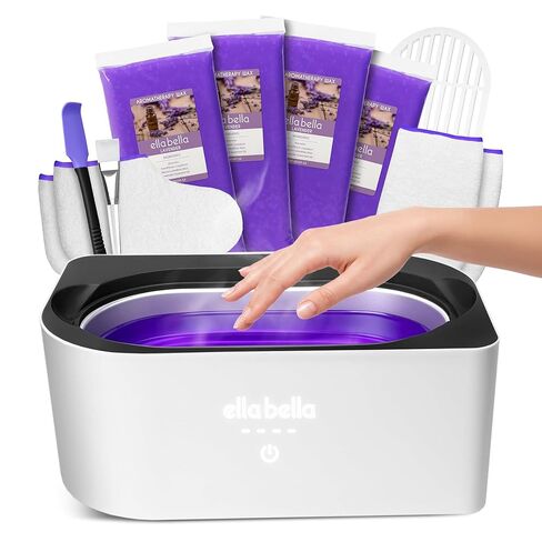 ELLA BELLA® Paraffin Wax Machine for Hand & Feet • Parafin Wax Warmer • Everything in One Kit – Paraffin Wax Refills, Mitts & Booties • Soothing Relief with Parrafin Hot Wax • Home Paraffin Wax Bath in Saudi Arabia