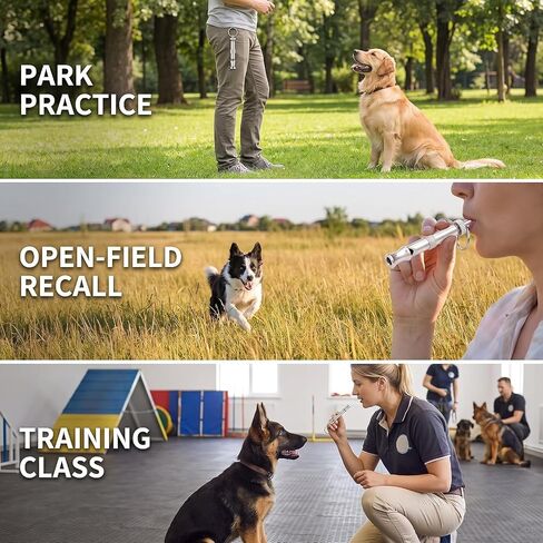 2Pcs Silver Adjustable Ultrasonic Dog Whistle, Portable Dog Training and Behavior Aids, Pet Whistle Supersonic Whistle Dog Whistles for Pet Training, Dog Whistles in Saudi Arabia