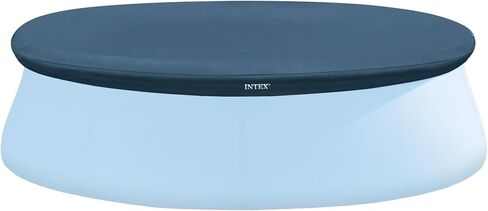 INTEX 28020E Pool Cover: For 8ft Round Easy Set Pools – Includes Rope Tie – Drain Holes – 12in Overhang – Snug Fit in Kuwait