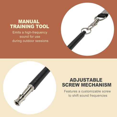 2 Pack Dog Whistle for Recall Training with Lanyard Frequency Adjustable Metal Training Whistle for Puppies Pet Communication Supplies Daily Exercise Outdoor Activity Tool Kit in Kuwait