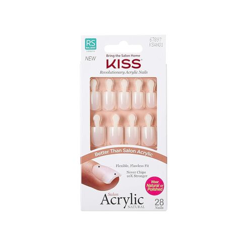 Kiss Salon Acrylic Nude Nails, KAN03, 28 Count in Kuwait