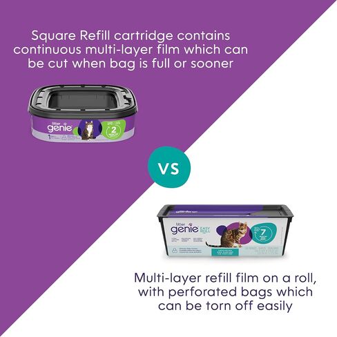 Litter Genie Easy Roll Cat Litter Disposal Pail | Odor Control, Refill Bags & Scoop in Saudi Arabia