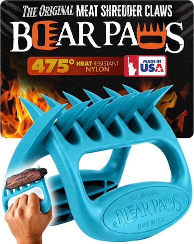 Bear Paws The Original Meat Shredder Claws - Made in The USA - Easily Lift, Handle, Shred, and Cut Meats - Ultra-Sharp Blades and Heat Resistant Nylon in Kuwait