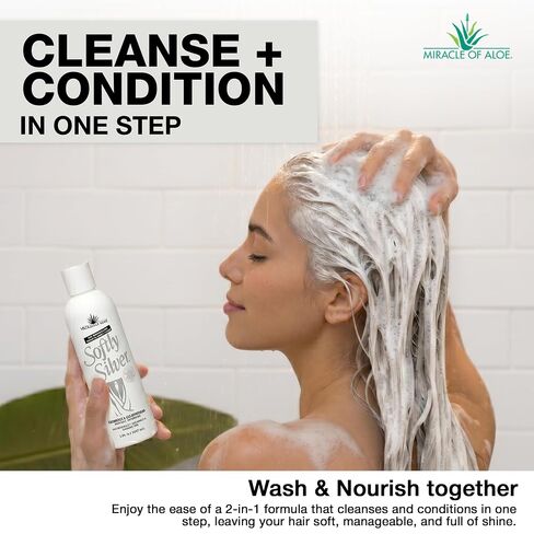 Softly Silver Gray Hair Shampoo/Conditioner, 8 oz bottle in Kuwait