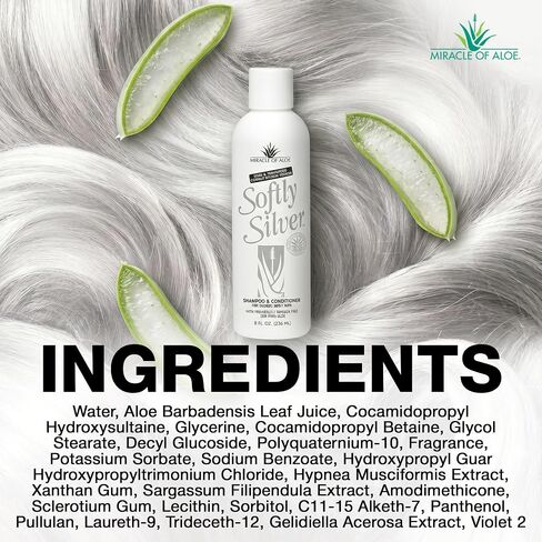 Softly Silver Gray Hair Shampoo/Conditioner, 8 oz bottle in Kuwait
