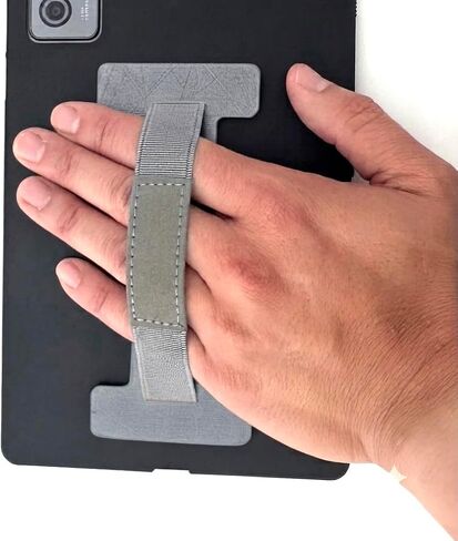 Grey Stick-on Tablet Hand Strap with Elastic Band in Saudi Arabia