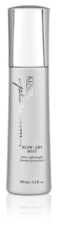Kenra Platinum Blow-Dry Mist | Ultra-Lightweight Thermal Protectant | Detangles, Smooths, & Softens | Eliminates Frizz & Resists Humidity | Fine To Medium Hair in Kuwait