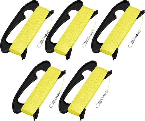 IMAGE Kite Spool Handle,100M/328 Feet High-Strength Nylon Kite String with Handles and Quick Connect Clips, Vibrant and Bright, Durable Outdoor Sports Tool in Saudi Arabia