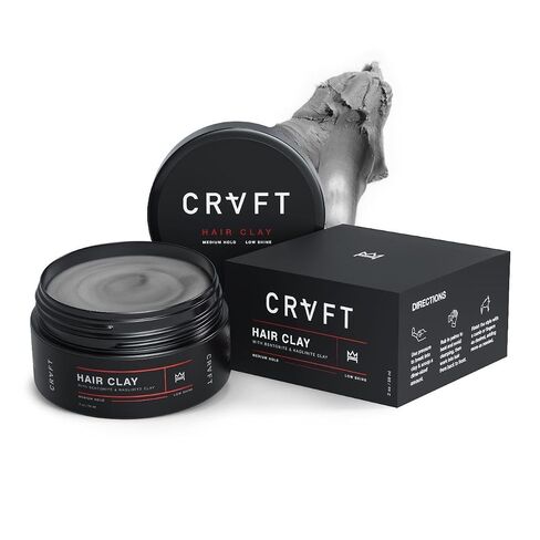 CRVFT Hair Clay 2oz | Medium Hold/Zero Shine Matte Finish | Add Volume & Texture | Ideal for Textured, Short & Medium Styles | Reworkable | [High Density] Clay Base, Stylist Approved [Unscented] in Saudi Arabia