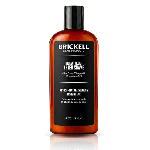 Brickell Men's Instant Relief Aftershave for Men, Natural and Organic Soothing After Shave Balm to Prevent Razor Burn, 2 Ounce, Scented in Kuwait