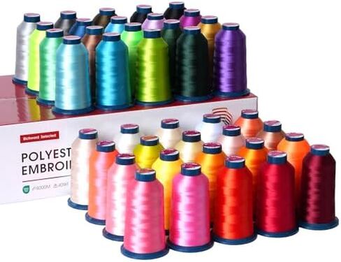 Poolin EOM 15-Needle Embroidery Machine | Starter Plus Bundle – Includes 40 Thread Kit, 144pcs Bobbins, Cut Away & Tear Away Stabilizers, Tool Set in Saudi Arabia