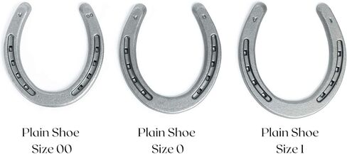 Steel Horseshoes Set for Horses, Crafts, Decorations and Backyard Games - Plain Shoe Size 1 - Sand Blasted 2 Shoes in Saudi Arabia