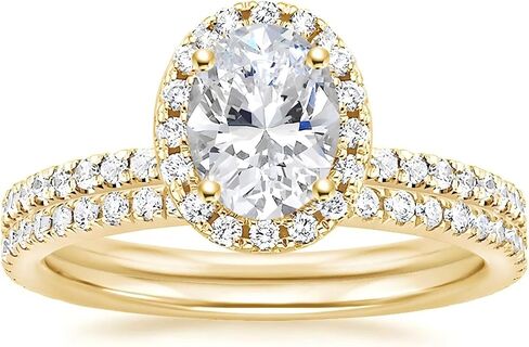 EAMTI 1.5CT 925 فضة مكعب زركونيا خواتم الزفاف مجموعات البيضاوي قطع تشيكوسلوفاكيا خواتم الخطبة الزفاف الفرقة للنساء حجم 3-13 in Kuwait
