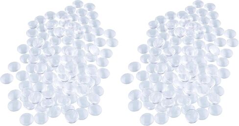 HAUTOCO 120 Pieces Transparent Glass Dome Cabochons Round Cabochons Tiles, Non-calibrated Round 1 inch/25mm for Craft Cameo Pendants Photo Jewelry Necklaces in Kuwait