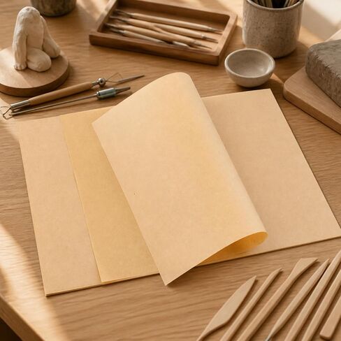 100 Pieces Clay Work Paper pad Smooth Clay Sculpting Board DIY Pottery Handbuilding Board for Studios, Classrooms in Saudi Arabia