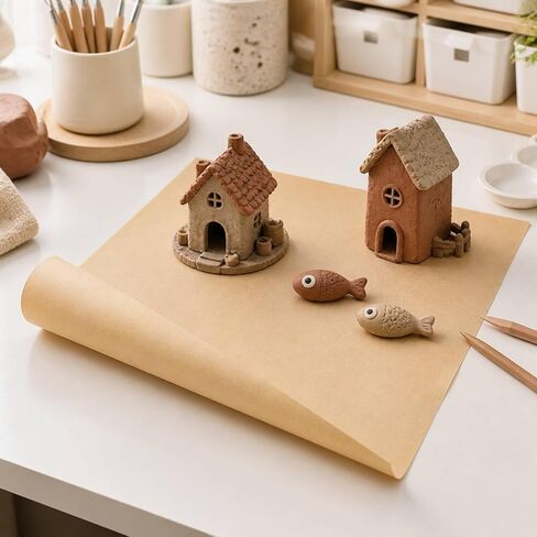 100 Pieces Clay Work Paper pad Smooth Clay Sculpting Board DIY Pottery Handbuilding Board for Studios, Classrooms in Saudi Arabia