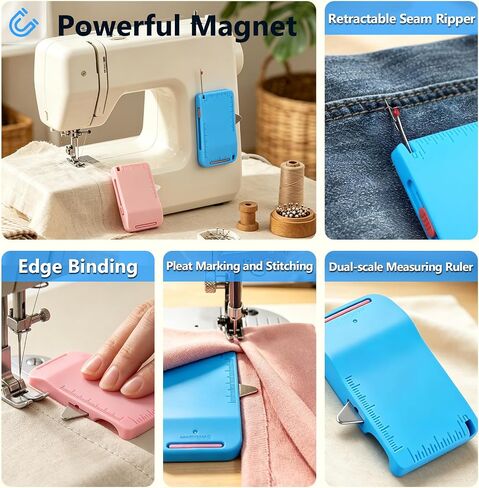 2 Pack Magnetic Seam Guide for Sewing Machine Sleeve Tool in Kuwait