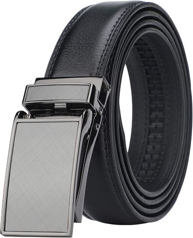 HIMI Men's Comfort Genuine Leather Ratchet Dress Belt with Automatic Click Buckle in Kuwait
