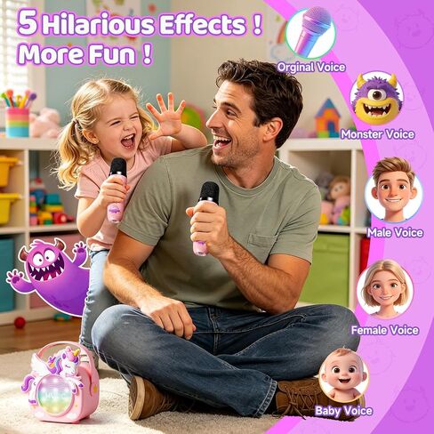 Unicorn Karaoke Machine for Kid,Girl Birthday Gift,Designed Gift Box in Kuwait