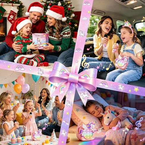 Unicorn Karaoke Machine for Kid,Girl Birthday Gift,Designed Gift Box in Kuwait