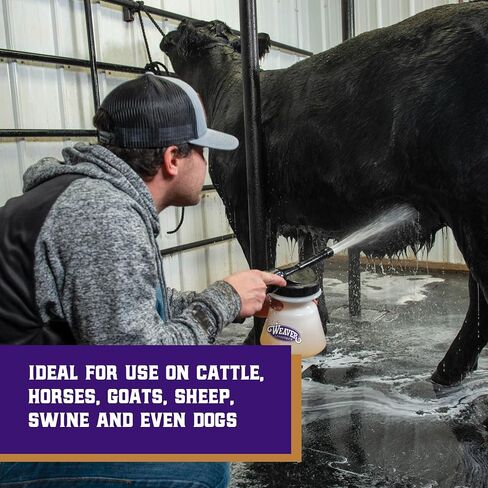 Weaver Livestock Foamer Set, Cattle Shampoo Foamer with Lid, Spray Nozzle, Easy Hose Connection End, Livestock Shampoo Sprayer for Goats, Sheep, Swine in Kuwait