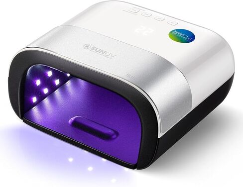 SUNUV 48W UV LED Professional Nail Lamp for Gel Nail Polish Curing UV Light Nail Dryer 5 Fingernails & Toenails with Sensor, 39 PCS LED Beads SUN3 Gift for Woman Mom Girl in Kuwait