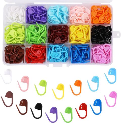 LUNARM Crochet Stitch Markers 315PCS Stitch Markers for Crocheting Knitting in Kuwait