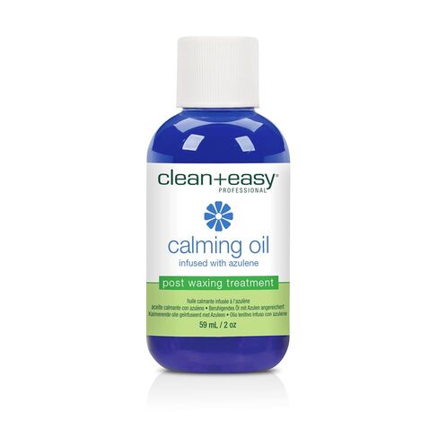 Clean + Easy Calm - Azulene Oil, Use To Soothe Sore Irritated Skin, Remove Wax Residue After Hair Removal - Post Waxing Care Solution For Sensitive Skin, 2 oz in Kuwait