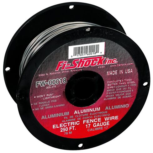 Fi-Shock FW-00018D 17 Gauge Aluminum Wire for Electric Fencing, 250 ft in Saudi Arabia