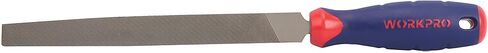 WORKPRO W051001 8 In. Flat File – Durable Steel File to Sharpen Tools and Deburr, Comfortable Anti-Slip Grip, Double Cut – Tool Sharpener for Professionals and DIY (Single Pack) in Kuwait