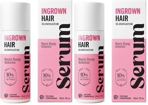 Razor Bump Stopper with Dark Spot Remover, Ingrown Hair Treatment for Bikini Area and Razor Bumps Treatment for Men and Women - After Shave Solution for Ingrown Hairs & Razor Burns, Ingrown Hair Serum in Saudi Arabia