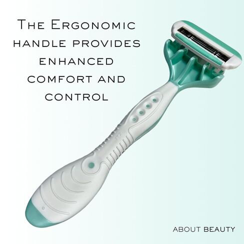 About Body Spa Shave 4-Blade Disposable Razors, Premium Disposable Shavers With Coconut Oil Moisture Pad, 4 Count in Saudi Arabia