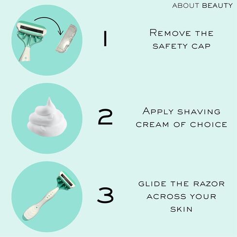 About Body Spa Shave 4-Blade Disposable Razors, Premium Disposable Shavers With Coconut Oil Moisture Pad, 4 Count in Saudi Arabia