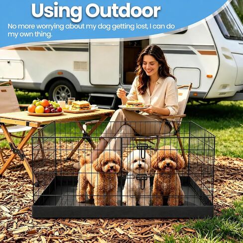 PEEKABOO Square Dog Playpen Bottom Pad for 8-Panel Pens, 48 x 48 in in Kuwait