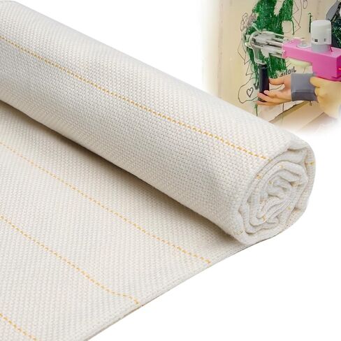 39 x 39 Inches Premium Primary Tufting Cloth with Marked Lines, Monk Cloth for Rug-Punch, DIY Punch Needle Carpet Making Supplies in Kuwait