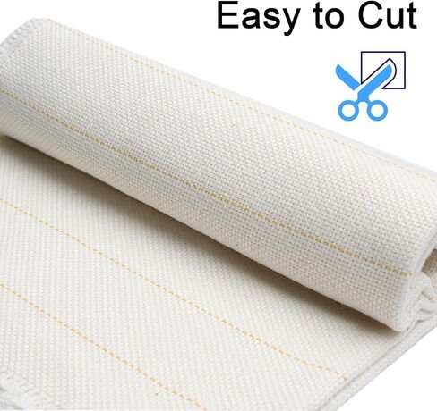 39 x 39 Inches Premium Primary Tufting Cloth with Marked Lines, Monk Cloth for Rug-Punch, DIY Punch Needle Carpet Making Supplies in Kuwait