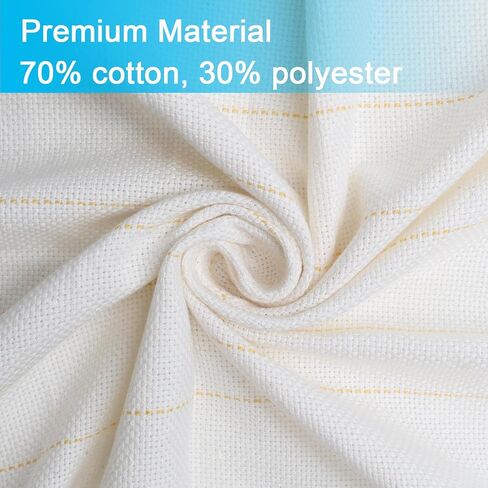 39 x 39 Inches Premium Primary Tufting Cloth with Marked Lines, Monk Cloth for Rug-Punch, DIY Punch Needle Carpet Making Supplies in Kuwait